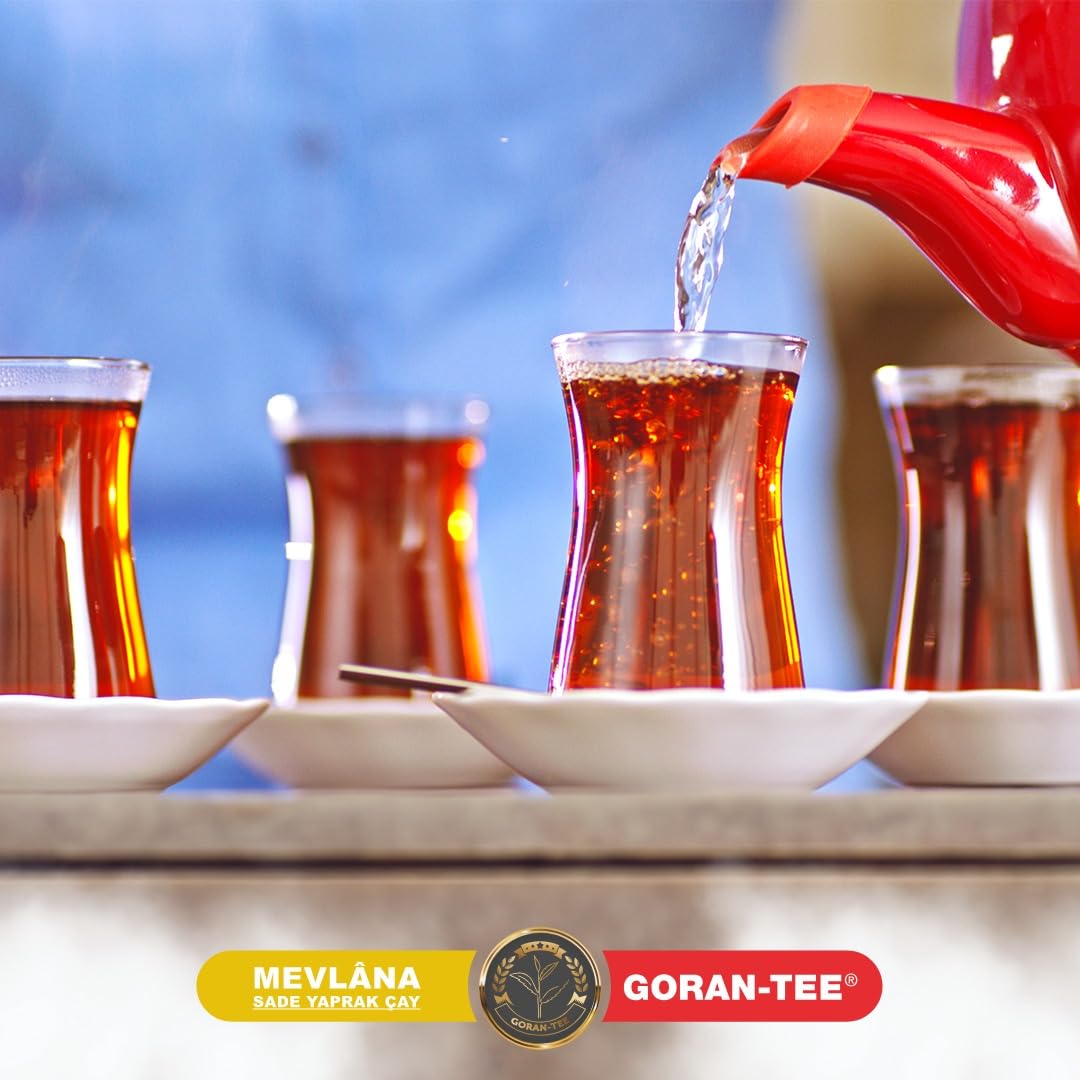 MEVLANA Schwarztee 10 x 1Kg – Goran-Tee Luxus-Mischung – Aromatischer Schwarzer Tee, Orientalischer Tee, Premium Teegenuss