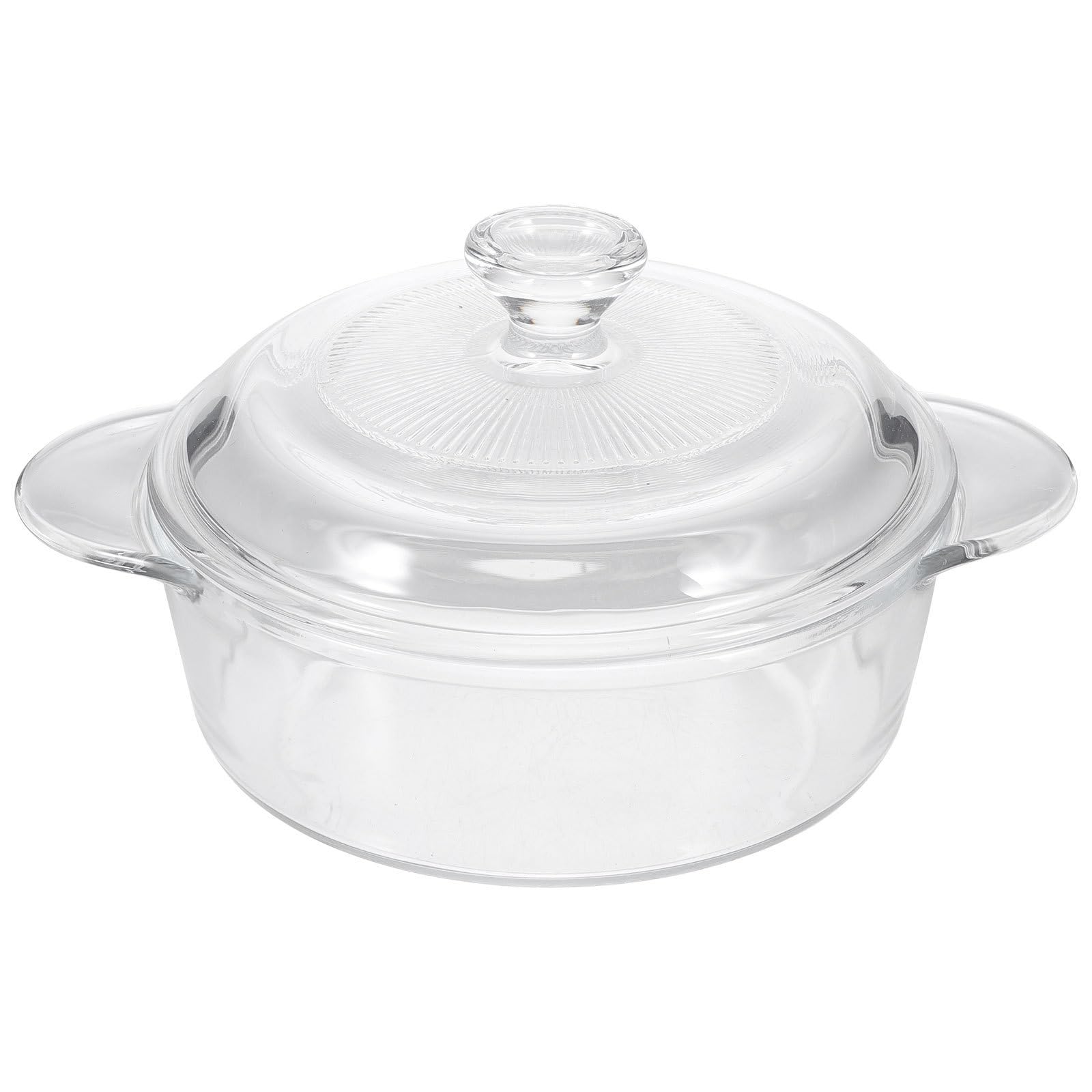 Cocotte en verre trempé résistant à la chaleur pour cuisson saine