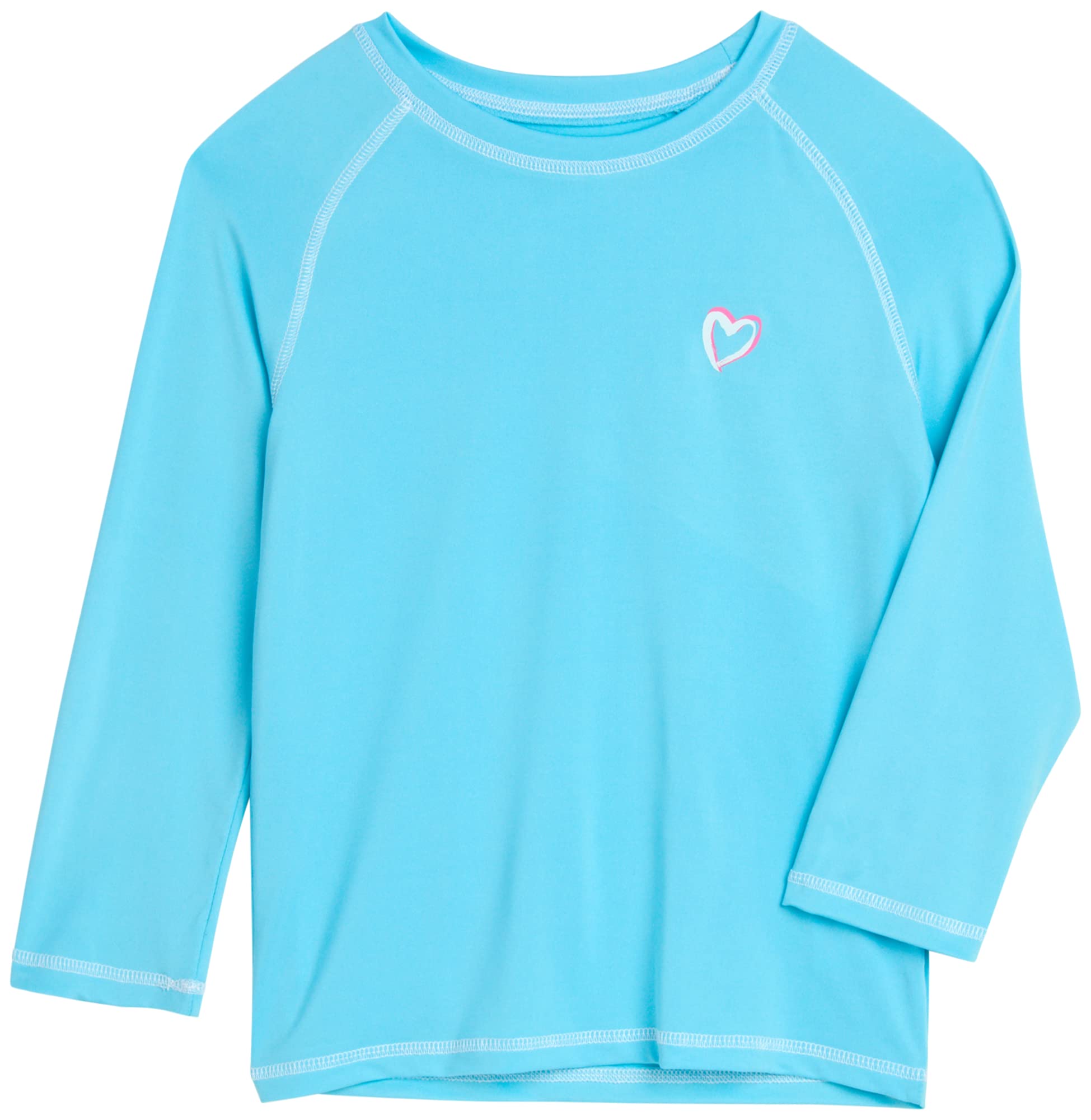 Girls Long Sleeve Rash Guard UPF 50+ Quick Dry Swim Shirt | Quick-Dry Sun Protection Beachwear, Lightweight Summer Comfort for the Beach, Pool, and Vacation Days