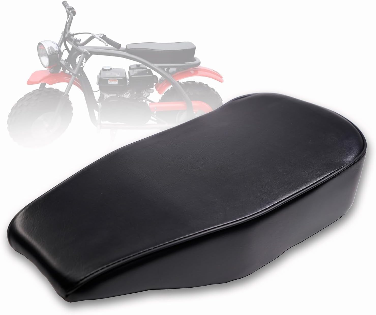 JMCHstore Upgraded 17'' Seat for Coleman BT200X Mini bike 196cc, Hisun BT200X 200cc Trail bike Cushion Replacement parts
