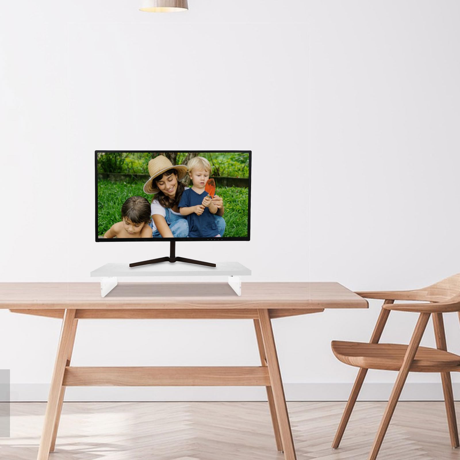 Healifty Soporte Blanco para Elevador y Madera Acrílico de Monitor