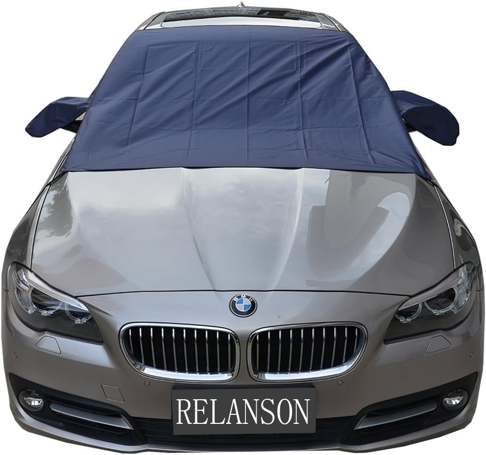 Relanson Premium Car Snow Cover - Windshield Snow Cover for Automobiles - Design Protects Windshield and Wipers from Snow, Ice, and Frost Build Up(62"x56")