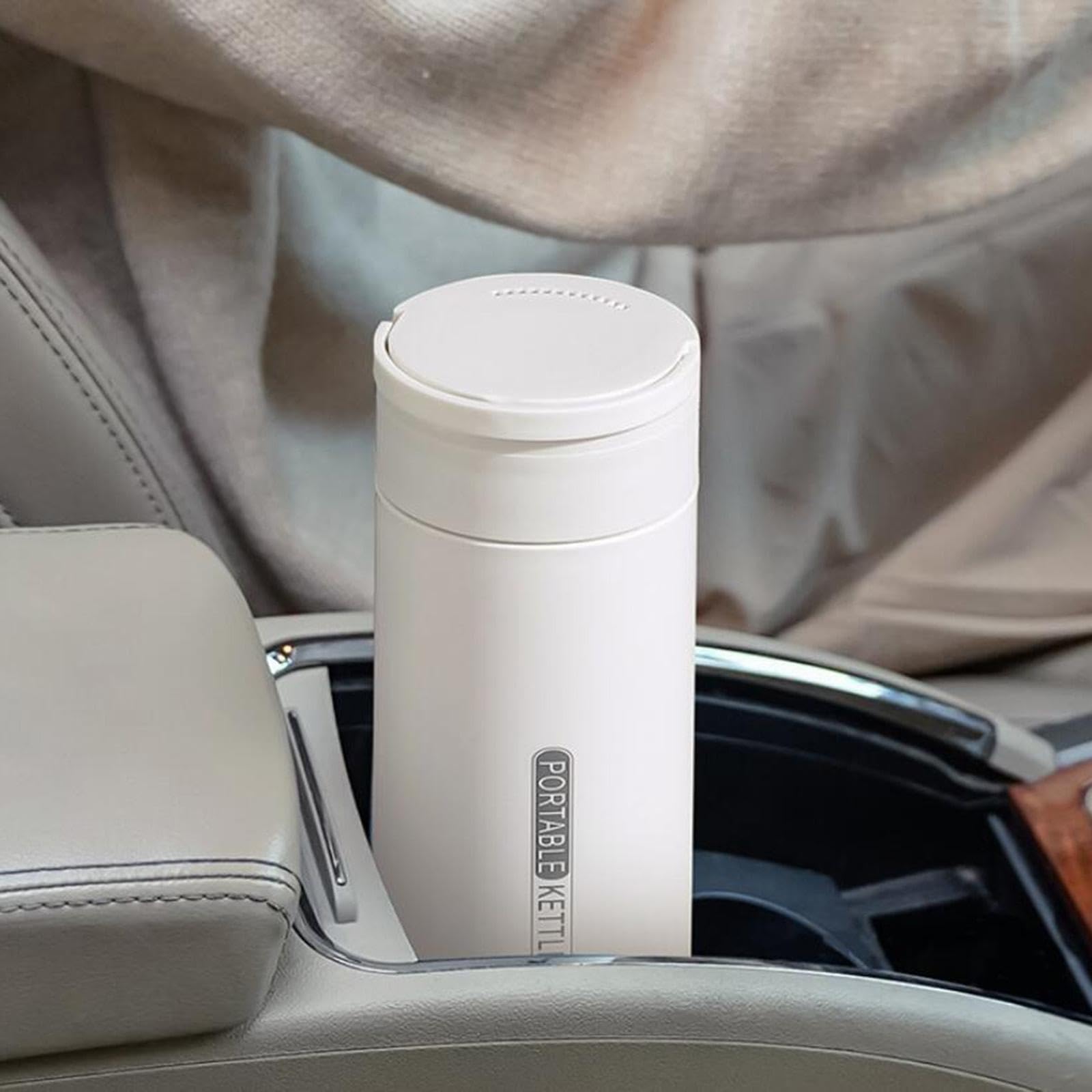 Bollitore elettrico per acqua calda con 4 opzioni di temperatura | preparare il miglior tè e caffè ovunque. Bollitore elettrico per auto da 12 V dotato di microcomputer intelligente per il