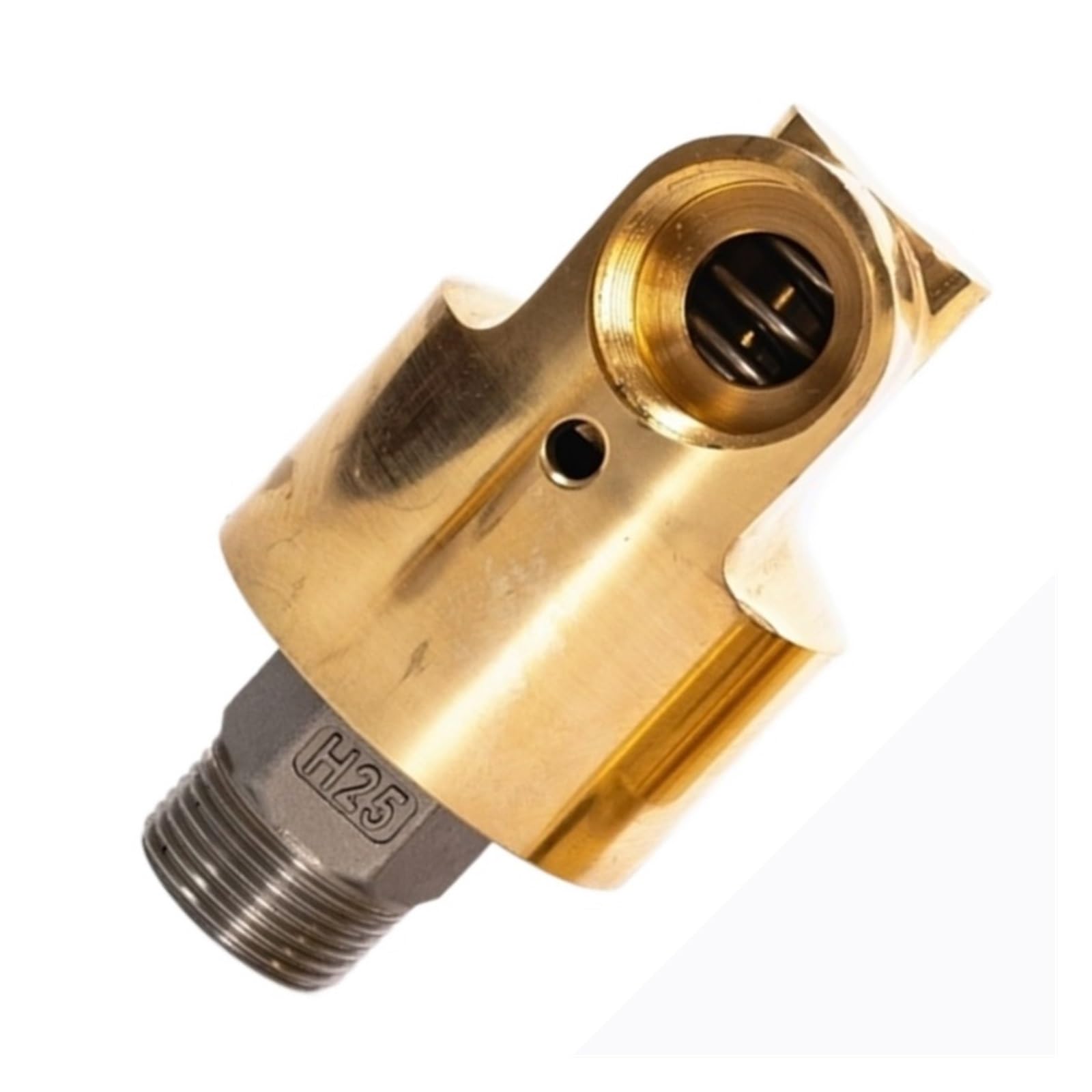 ZERVA HD25 DN25 1 Inch Rotating Joint, 360 Rotary Joint Water Air Oil Swivel Coupling Universal Connector Brass Rotation Union (Color : Right thread, Size : 1 inch)