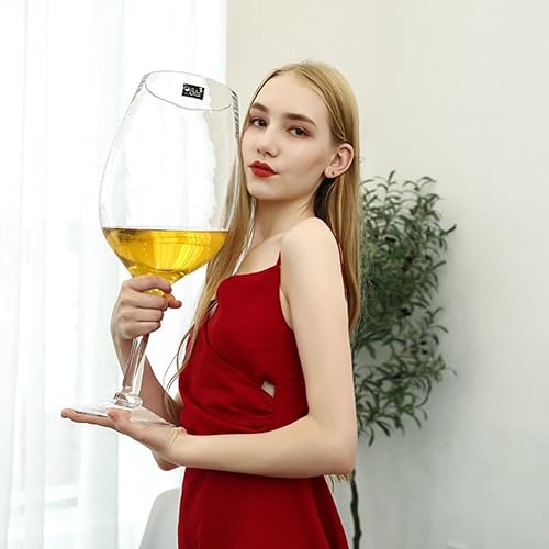Miniatura 3 de YUANXIN Worlds Largest Giant Wine Glass Huge Stemware Creative Oversized Goblet Extra Large Champagne Glasses Beer Mug Red Wine Glasses 6500ml