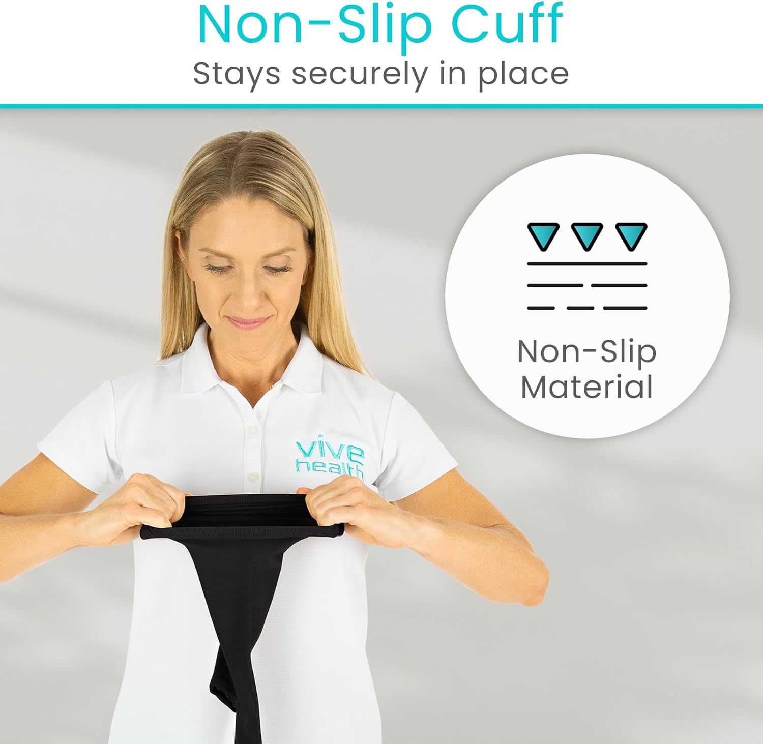 Vive Medical Compression Stockings - 20-30mmHg Knee High Socks for Varicose Veins - Support Stockings for Women/Men - Graduated Compression For Anti Embolism, Post Surgery, Swelling, Soreness - Image 9