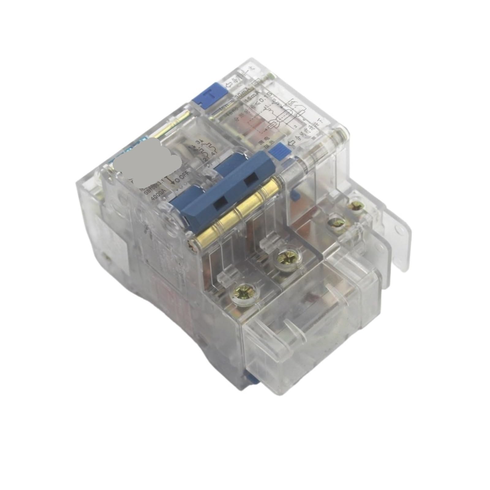 Disjoncteur avec protection fuite et surintensité DZ47LE 2P 63A pour sécuriser la cuisine et le garage