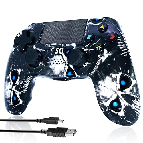 Miniatura 9 de Controller for PS4, Wireless Controller Blue for Sony PlayStation 4/Slim/Pro, Remote Control with 6-Axis Motion Sensor/Double Vibration/Sensitive