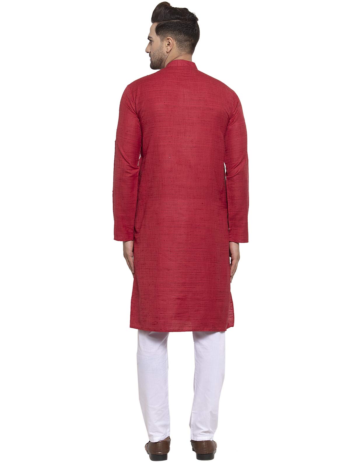 Jompers Men's Cotton Kurta Pyjama. (Maroon,Xxl)