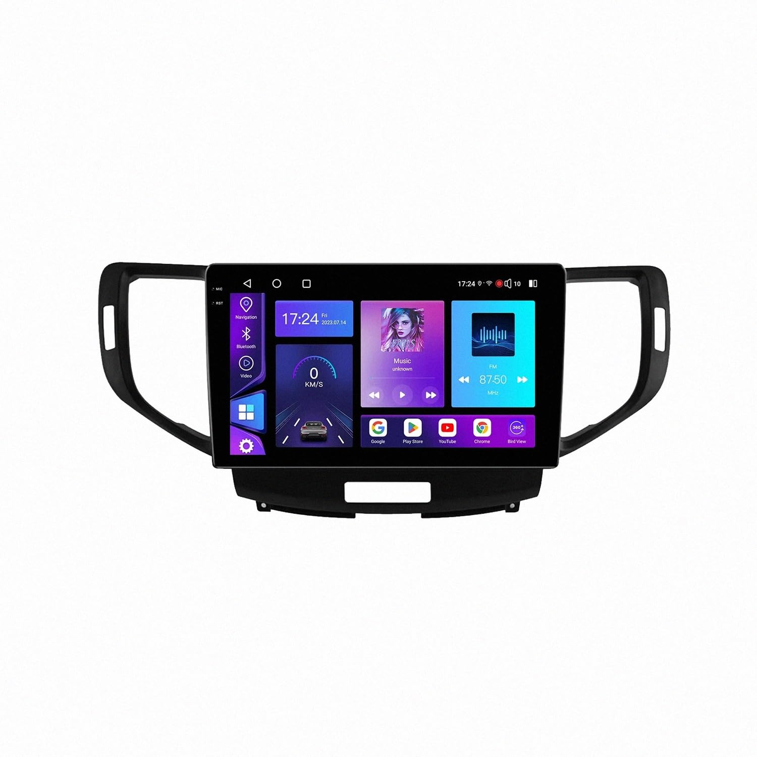 Radio Samochodowe dla Honda Accord 8 Spirior Acura TSX 2007-2012 Przenośne Radio Samochodowe Z Ekranem Dotykowym Hd, Funkcją Mirror Link I Carplay;, 8 Rdzeń 8G+256G