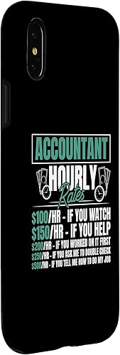 Miniatura 9 de iPhone 11 Contador Tarifas por hora Contabilidad CPA Tax Bookkeeper Caso divertido