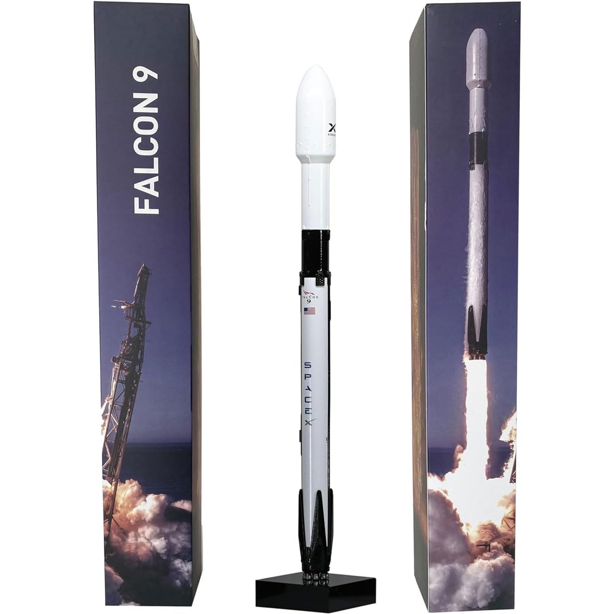 Amazon.com: yuanpulalala SpaceX Falcon 9 Dragon+F9 Starship Heavy