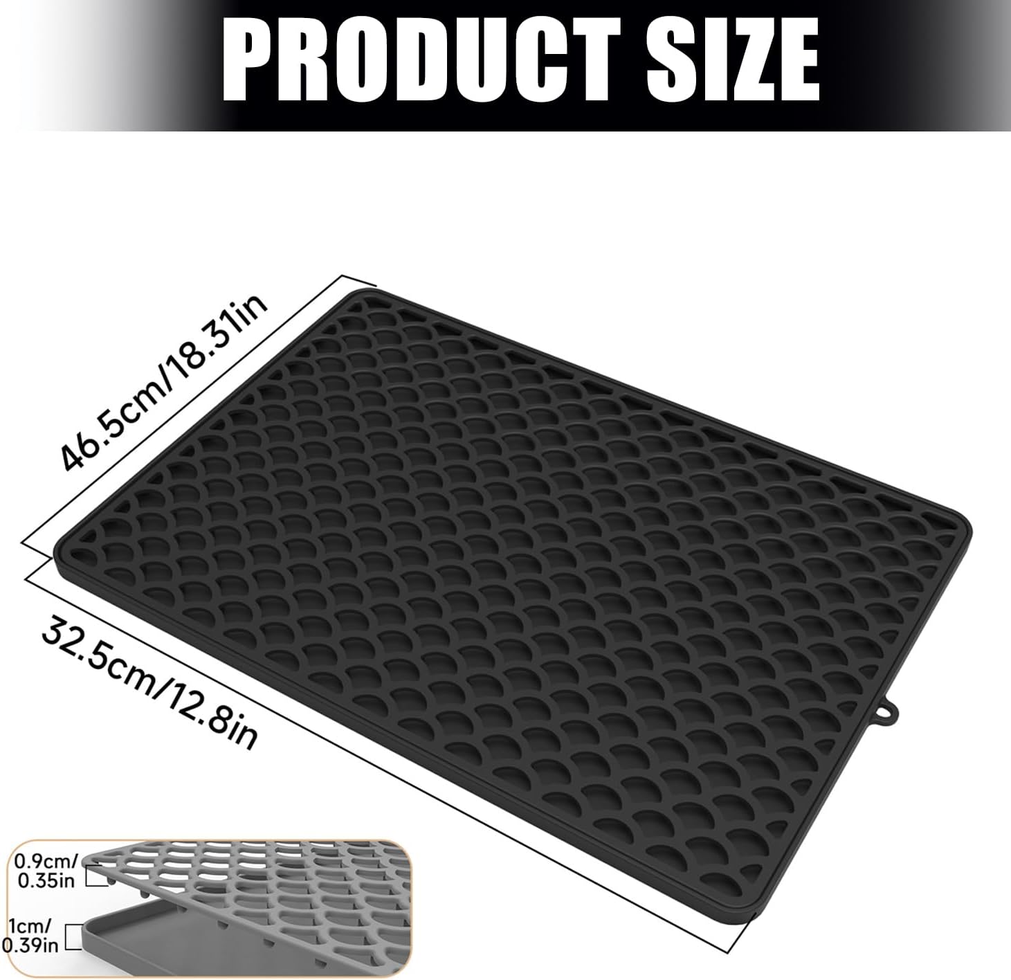 Portable Cats Litter Containment Mat Silicone Top Waterproof Base Foldable Structure For And Space Saving Foldable Cats Sand Trapping Pad