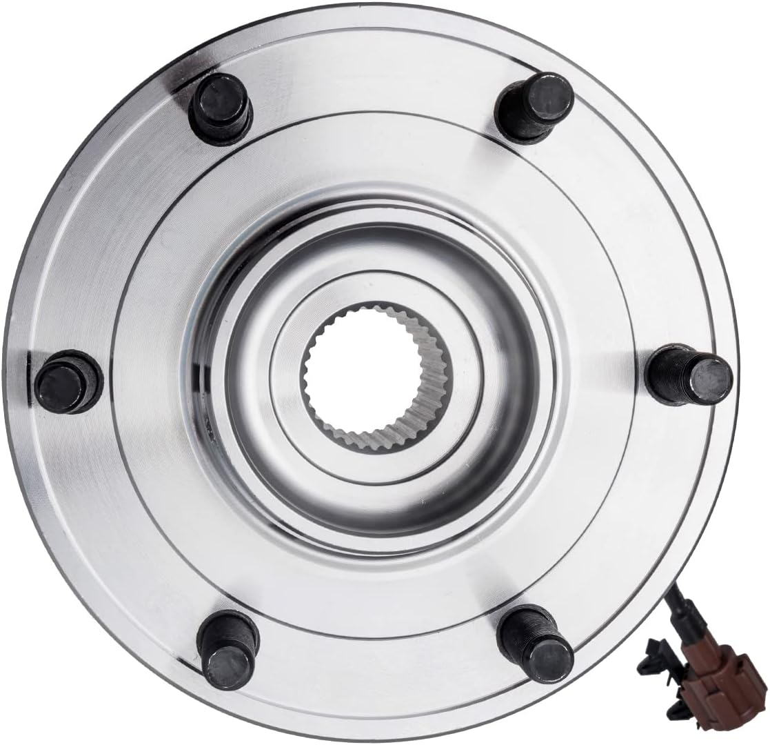 AUQDD 541004 (Fit vehicles w/plug in ABS style) Rear Wheel Hub and Bearing Assembly Compatible With 2004-2010 Infniti QX56 /2005-2011 Nisan Armada