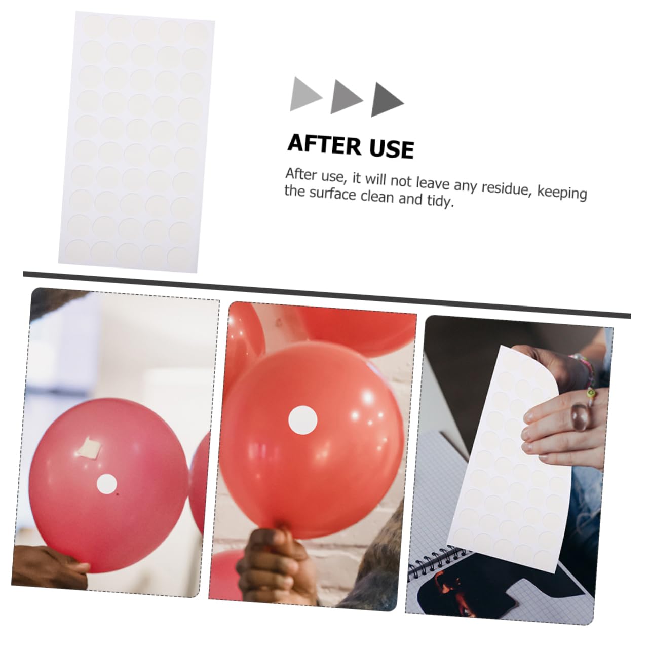 HAPINARY 300pcs Double Sided Adhesive Dots Acrylic Pads for Crafting Home and Office Use Paint Safe Wall Adhesive Easy to Remove Suitable