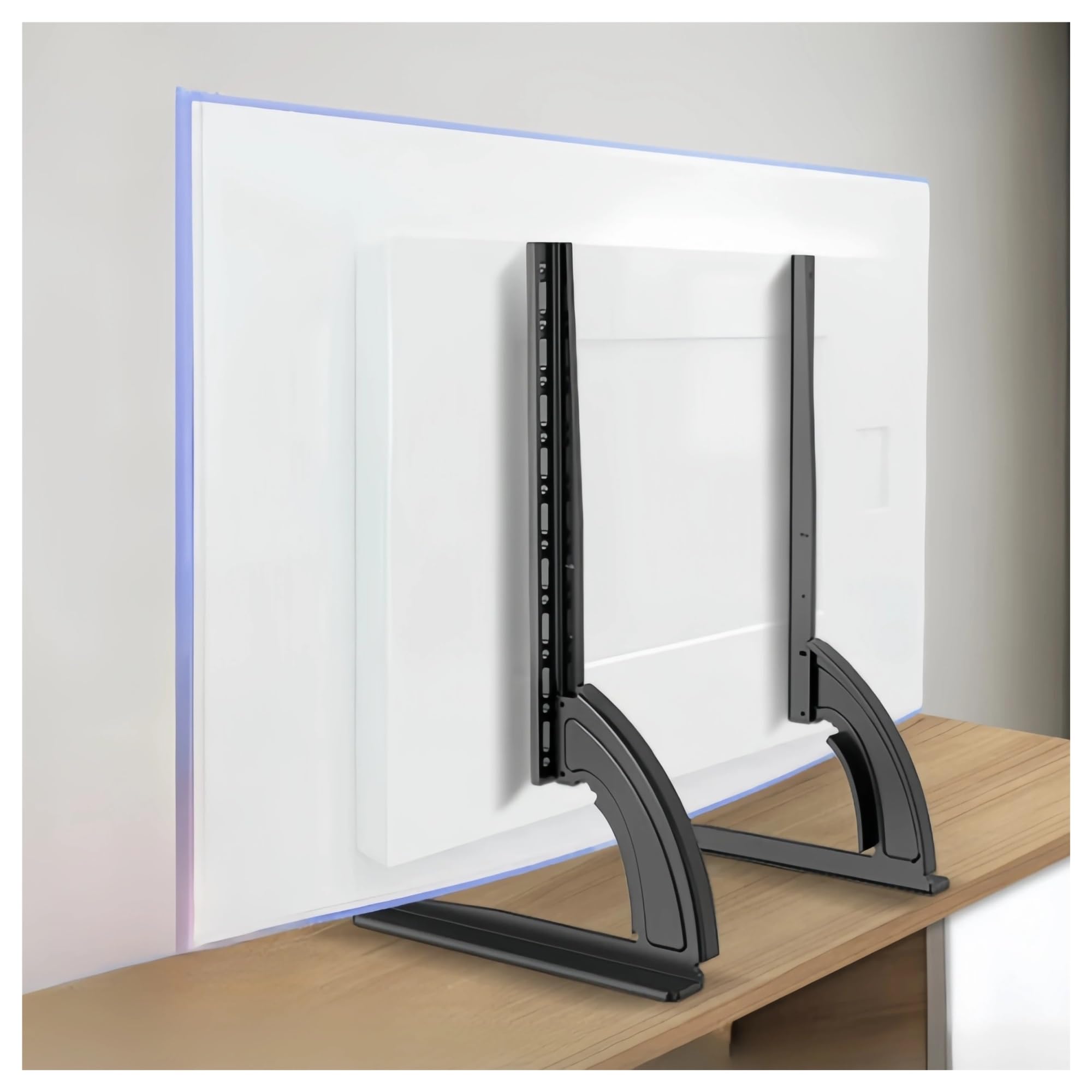 Soporte universal para TV de mesa con ajuste de altura, compatible con la mayoría de televisores LCD LED de pantalla plana de 32 a 75 pulgadas