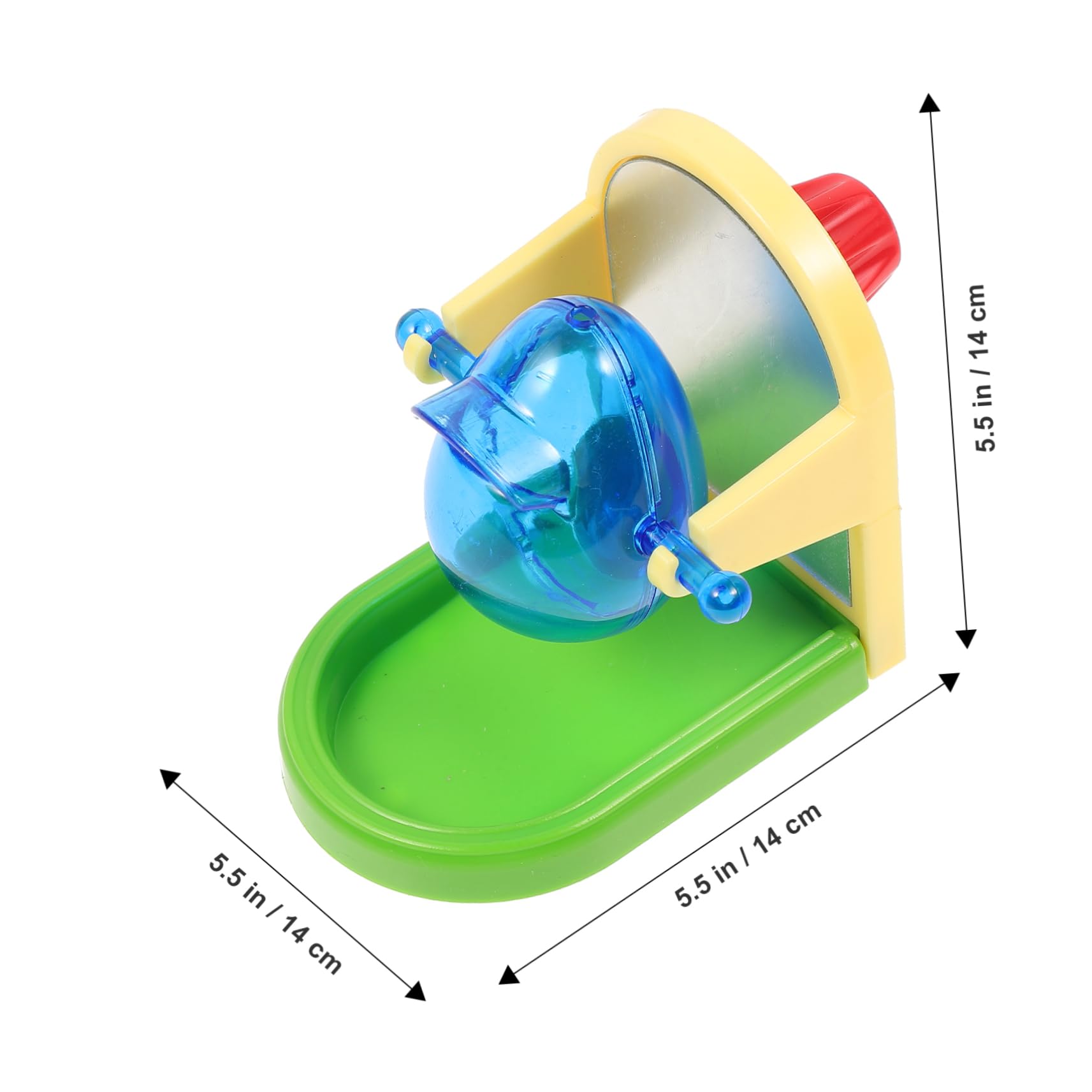 UPKOCH Juguete de Entrenamiento para Loros y Pájaros, Dispensador de Comida Resistente de Metal y Plástico, Adecuado para Entretenimiento y Desarrollo de Inteligencia Color Aleatorio