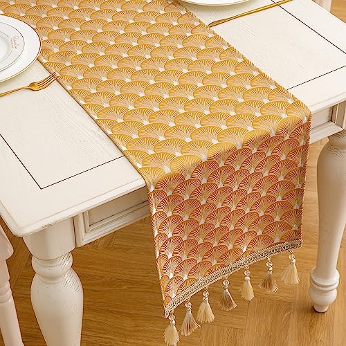 Mayler Yee MPN-0003 Table Runner, Vintage Luxury Embroidered Floral Jacquard Damask Fabric thumb #5