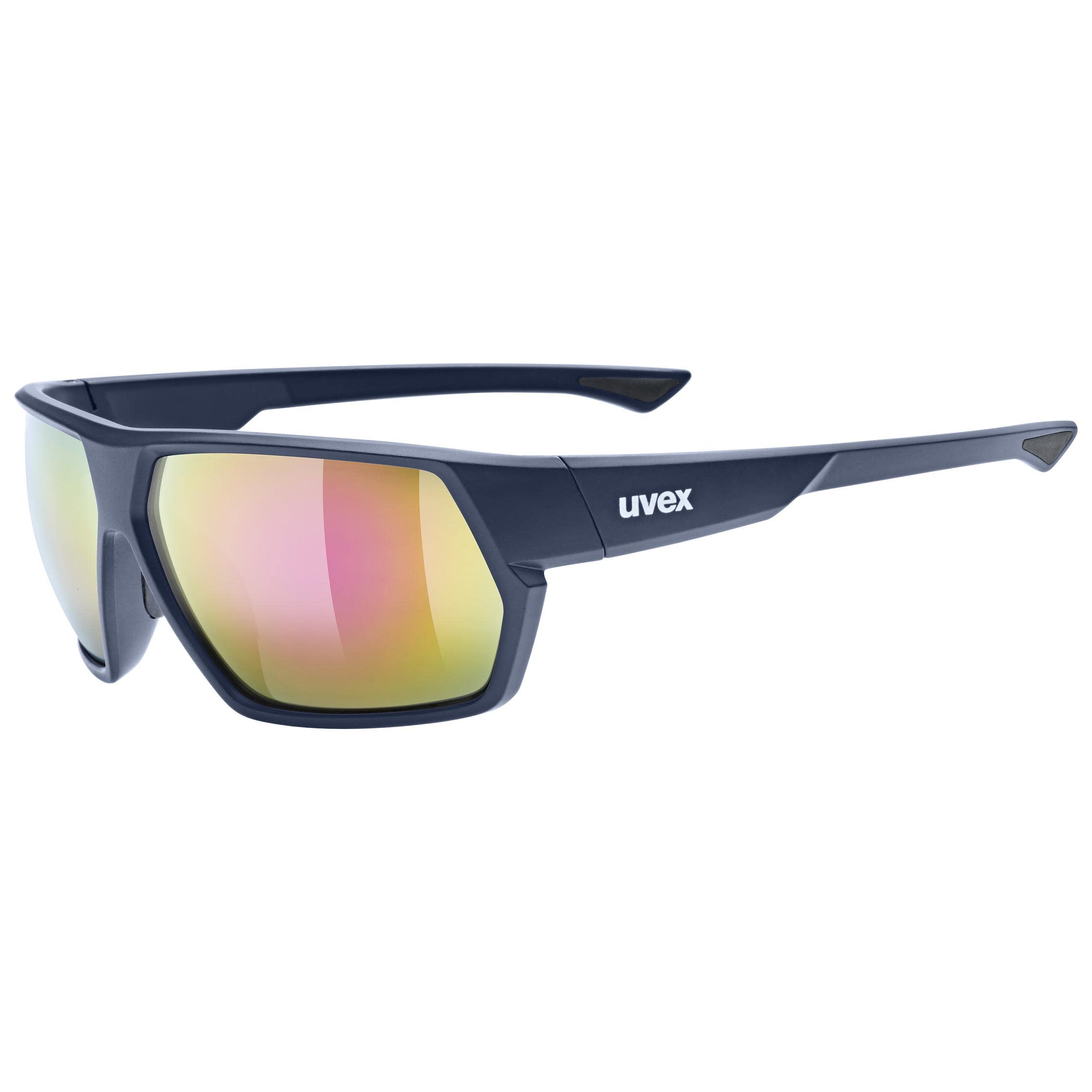Uvex Unisex-Adult, sportstyle 238 sports glasses, deep space matt/mirror red, one size