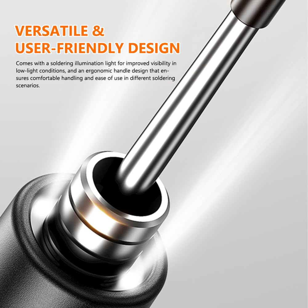 Fer à souder électrique portable USB, stylo de soudage intelligent multifonctionnel avec fonction de réglage de la température de 260 à 420 ℃ pour la réparation et l'entretien du (Orange)