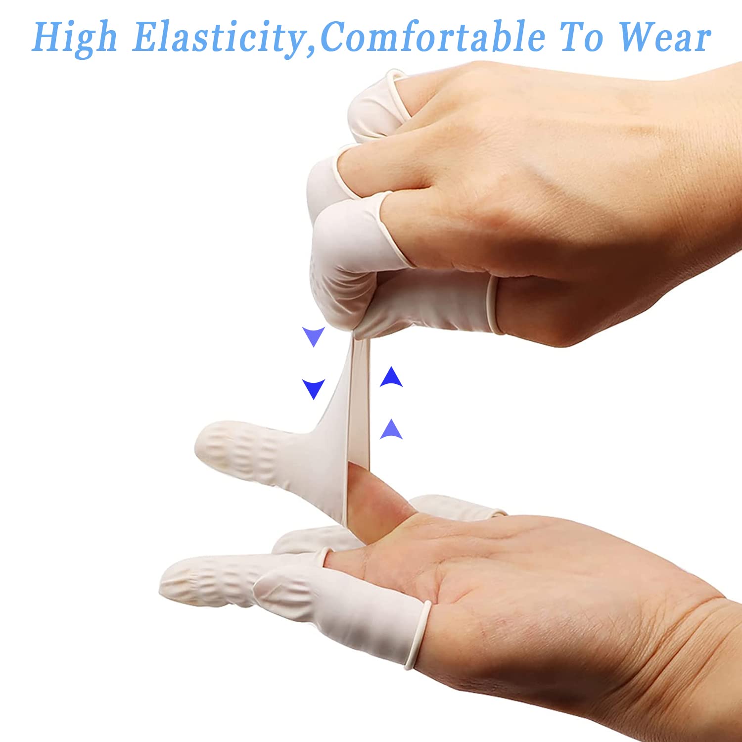 Doigtiers Latex 100 Pièces XBFOCNH - Protection Doigts Jetable - Cuisine, Ménage, Soins