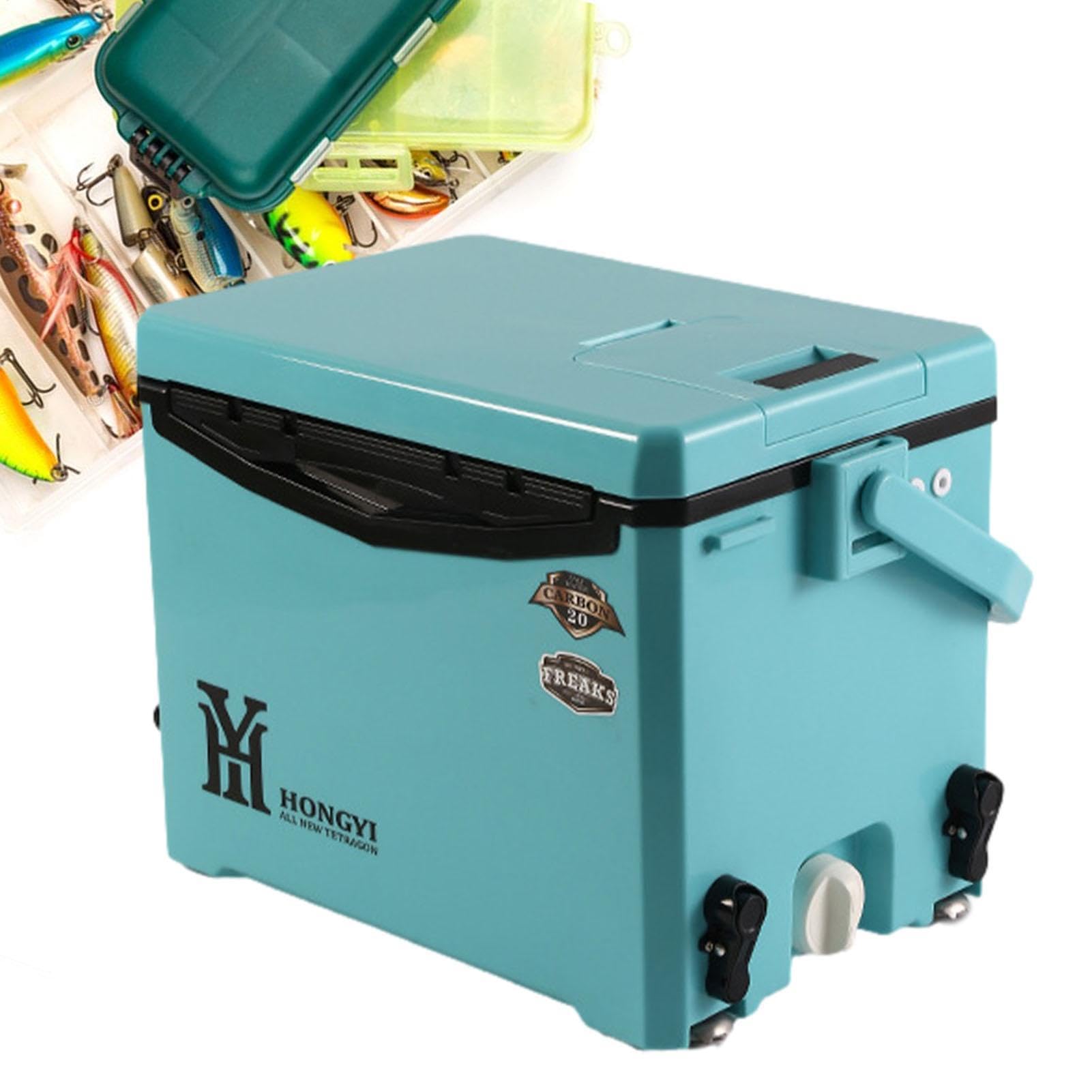 Enfriador de lados duros, portátil ultraligero, enfriador de viaje para bebidas, picnics, barbacoas, barcos, mantiene las bebidas frías y frescas para aventuras y actividades al aire libre
