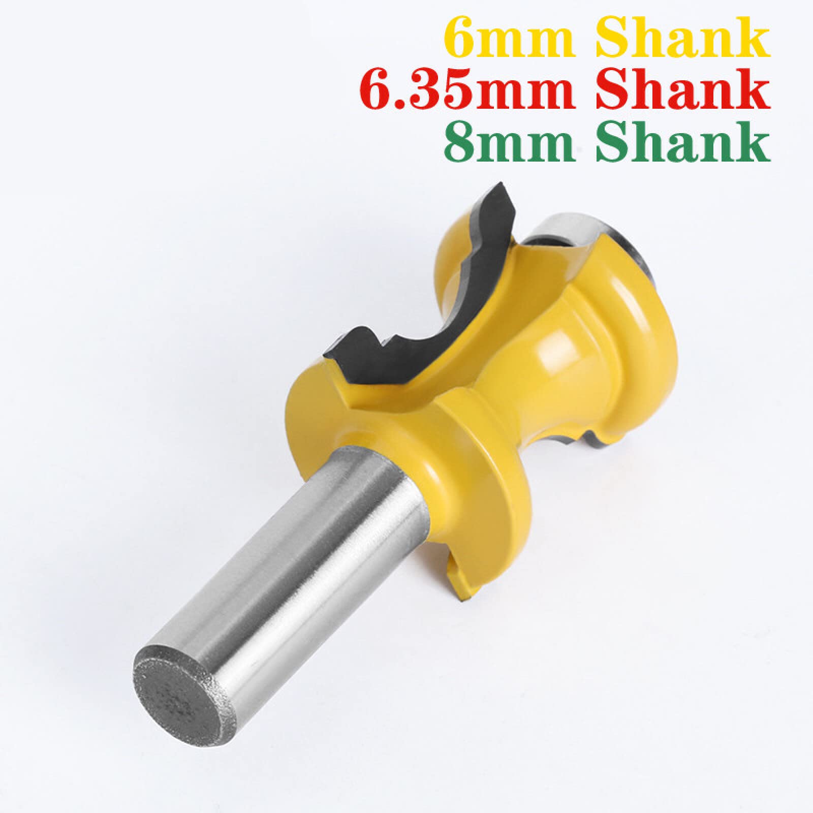 1Pc 6mm/6.35mm/8mm Shank Concave Radius Frese Convex Column Line Moulding Router Bit Cutter per la lavorazione del legno,gambo 8mm