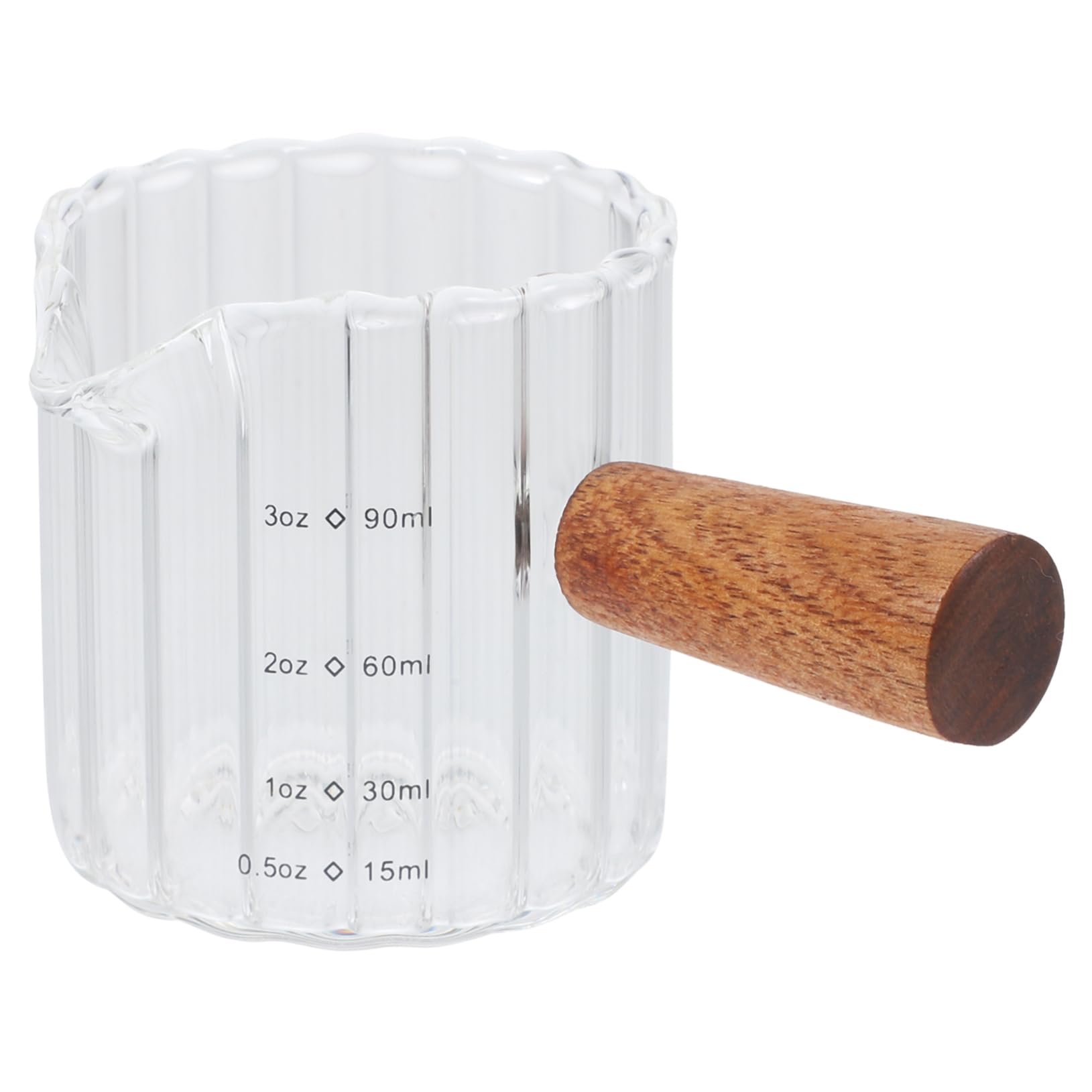TOPBATHY 4 Pezzi Manico Per Caraffa Per Caffè Espresso 90 Ml Tazza Graduata in Per Caffè Per Beccuccio Della Caraffa