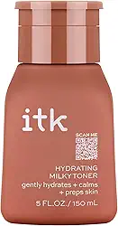 ITK Tônico hidratante de ácido hialurônico para pele seca + vermelhidão com chá verde + esqualano - preparação, tom + pele calma para mulheres - Tônico facial hidratante vegano calmante - 142 g.