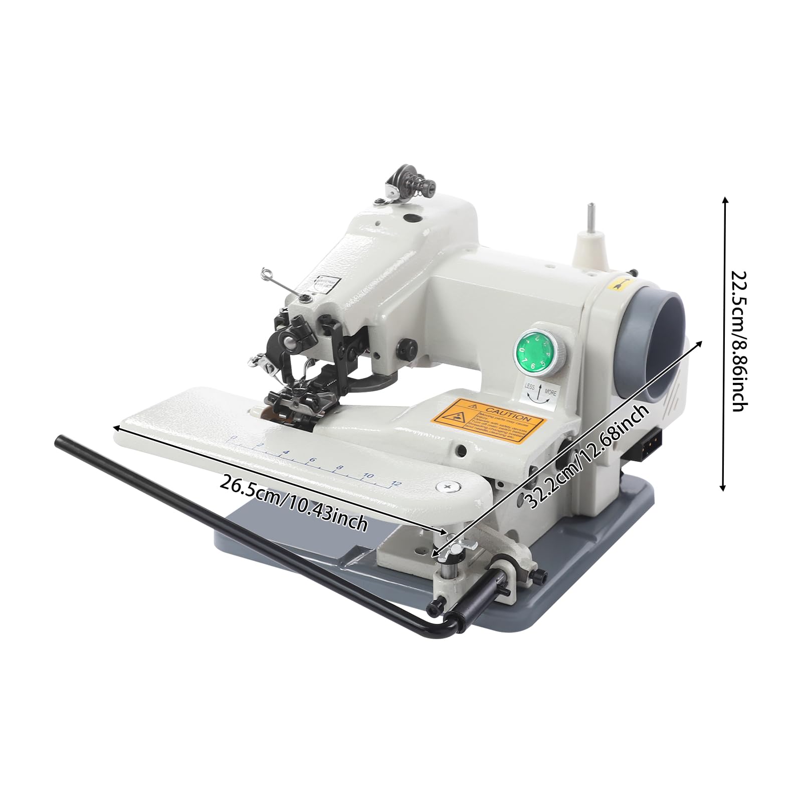 100W Blindstichmaschine, Tragbare Blindstich Saummaschinen, Blindstich Nähmaschine, Haushaltsnähmaschine 1200 U/min, Schneider Nähmaschine, für Schneidereien und Reinigungen