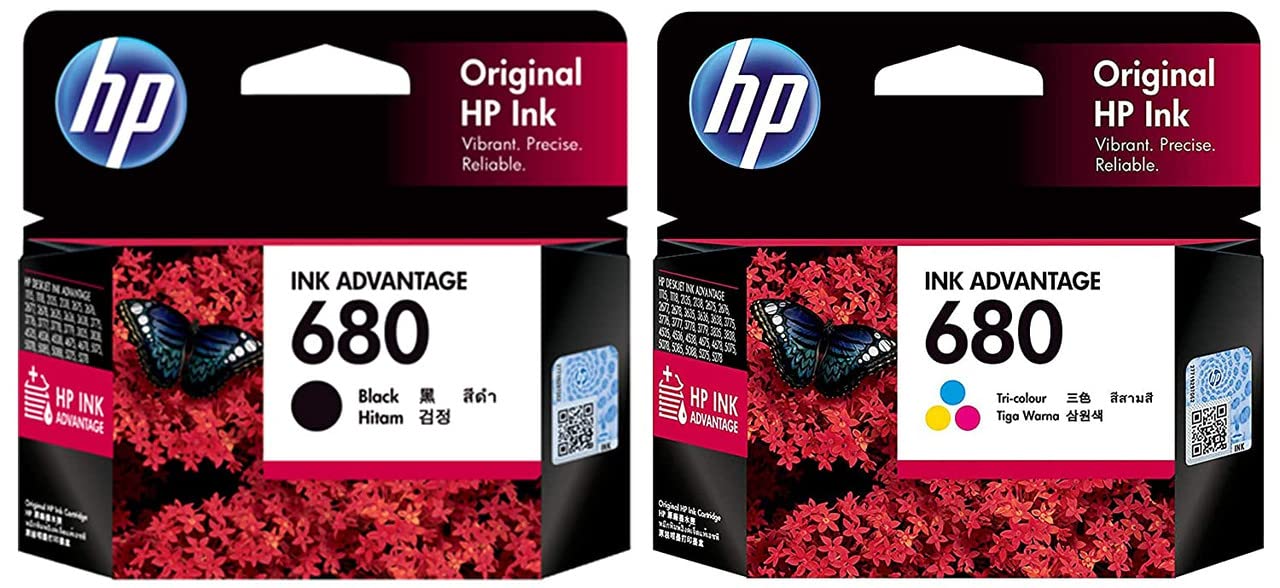 HP Combo Pack Compatible for HP 680 Ink Cartridge (Black-Tri-Color)