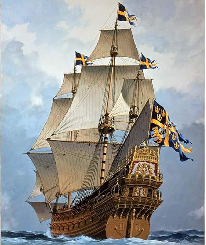 Miniatura 2 de Airfix Vintage Classics WASA 1144 Naval Militar Naval Vela Kit de Modelo de Plástico A09256V