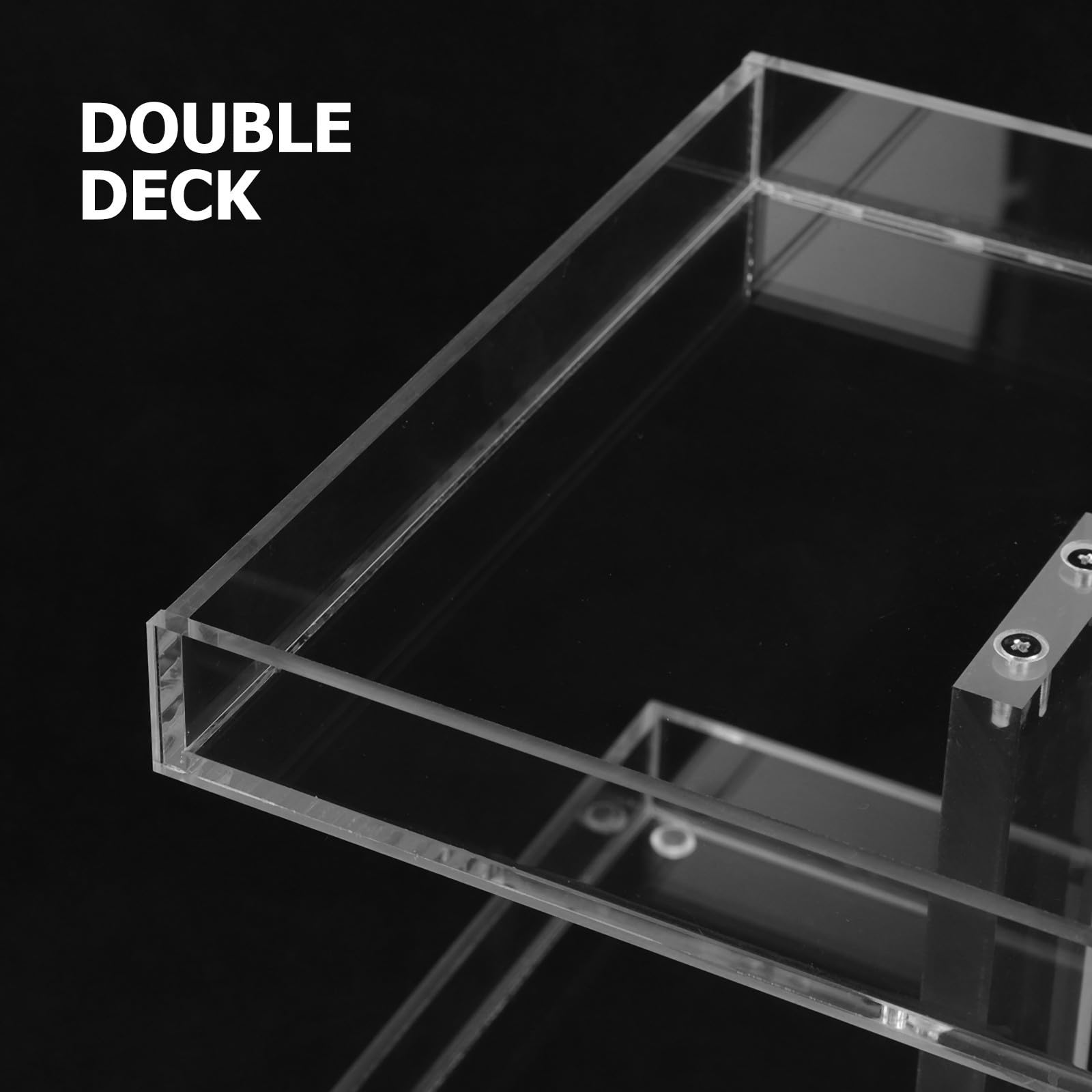 Veemoon Organizador de Perfumes Estructura Desmontable y Fácil de Limpiar de 2 Niveles de Acrílico Estante Pequeño para Perfumes para Adecuado para Baño y Tocador Baño Tocador