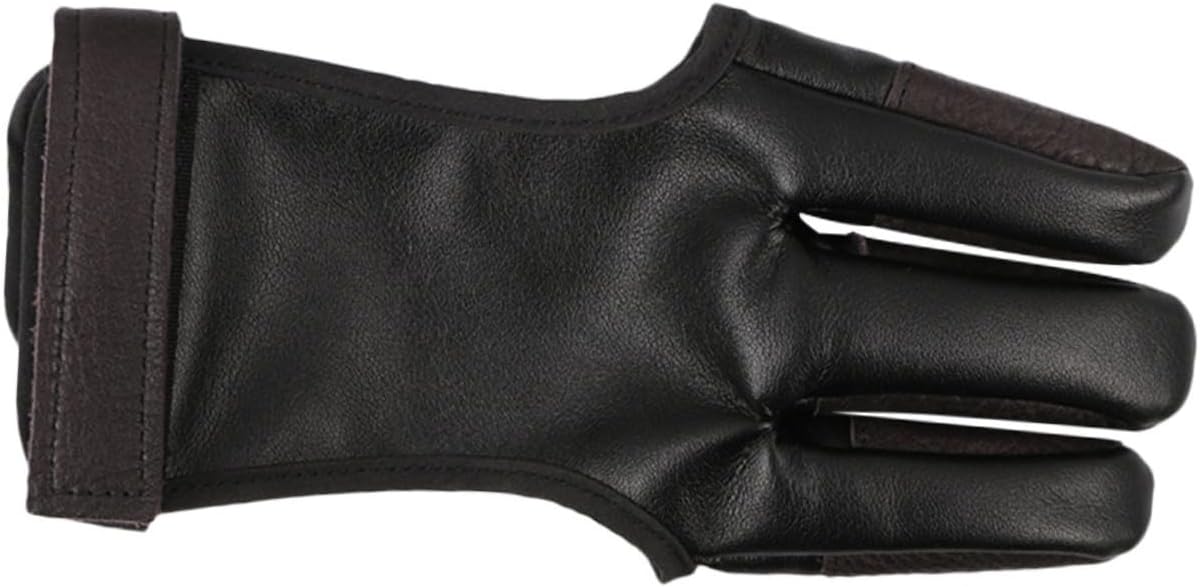 Sosoport Finger Protector Bow Release Fingerless Wrist and Thumb Brace Accessories Fingertip Hand Strap Archery
