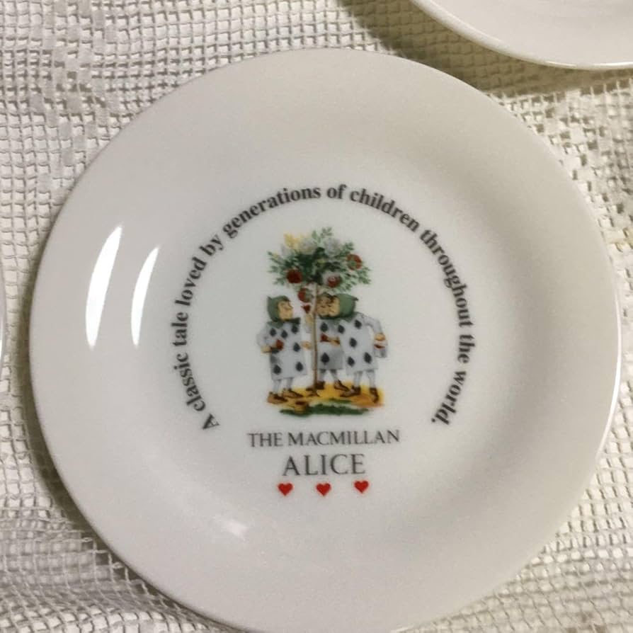 Amazon.co.jp: 不思議の国のアリス 前畑陶器 大皿 ケーキ皿