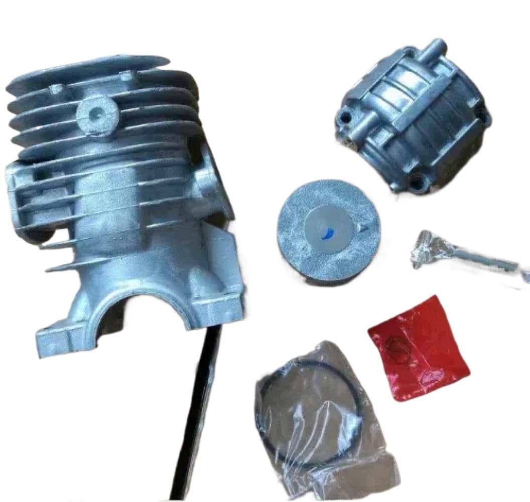 Evbrxkumk Cylinder With Cover Cylinder Piston Ring Kit 41Mm Compatible With Chainsaw Cs-1700 Cs-3700 Cs-3700Es Cs3700 100202-59530(Cylinder With Cover)