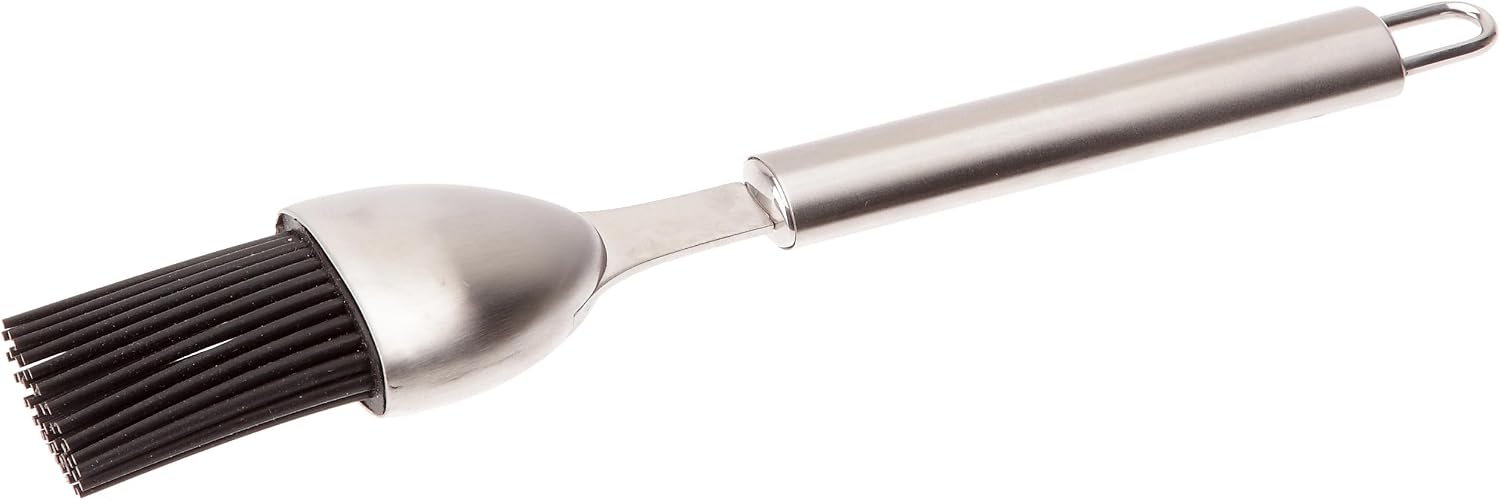 Lacor-64422-SILICONE Brush W/ST.ST.Handle L 23 CM