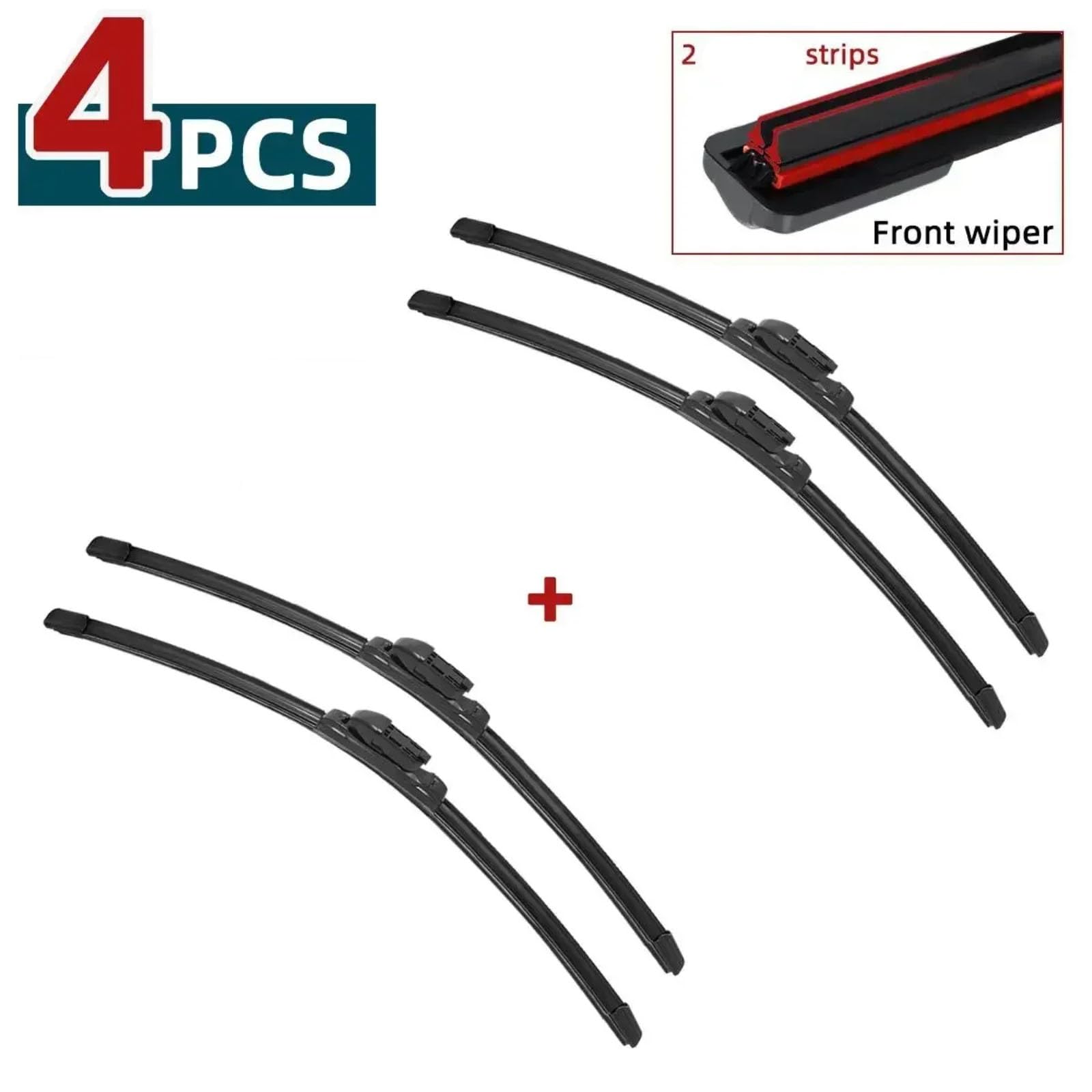 Escobilla coche Escobillas Limpiaparabrisas Dobles Para Opel Para Astra J GTC 2009 2010 2011 2012 2013 2014 2015 Delantero Y Trasero Accesorios | 4pcs