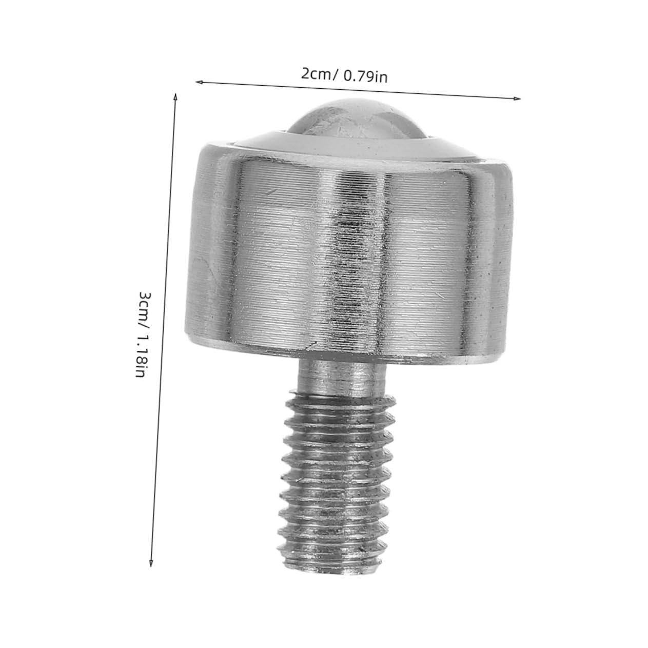 Veemoon Steel Ball Transfer Rollers Thread 2pcs Casters Ball Bearing Mechanism for Transmissi