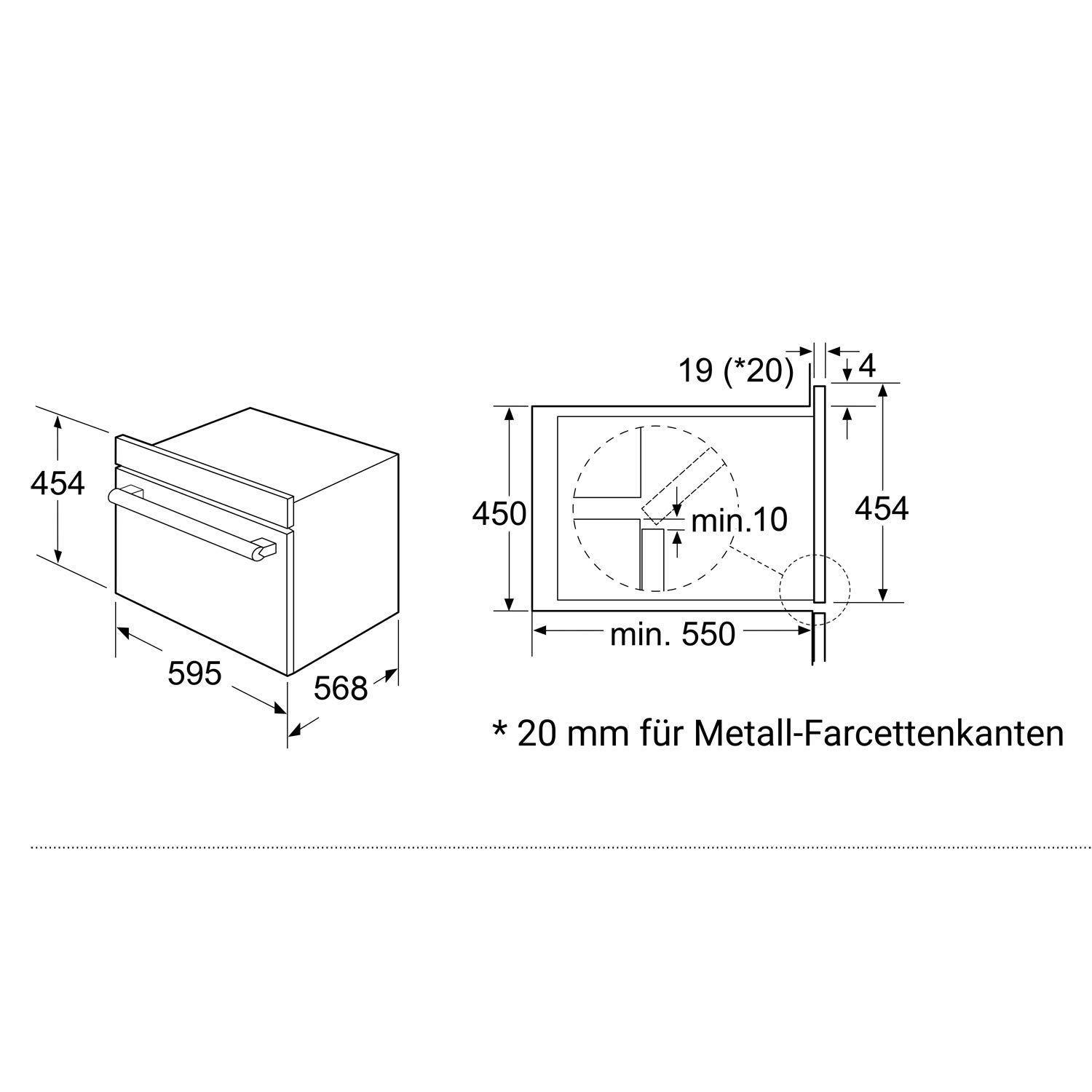 KKT KOLBE Einbaumikrowelle 60 cm | 44L | 3,35kW | Pizzafunktion | Grill | Umluft | Heißluft | Automatik-Timer | 2-fach Wärmeschutzverglasung | EBM4502S