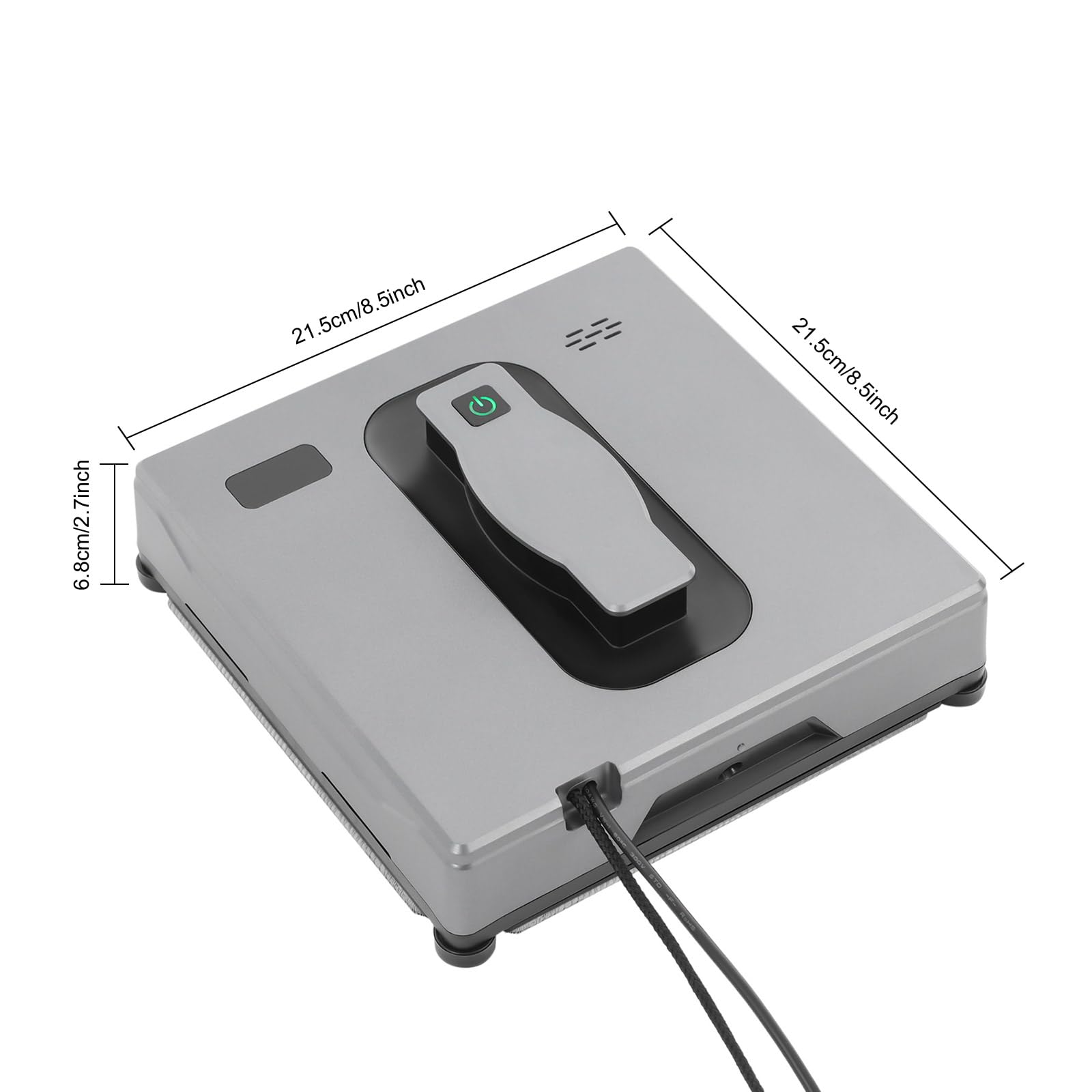 Robot de limpieza de ventanas 2500Pa con mando a distancia APP para cristal de gran altura | Robot limpiador de ventanas automático con sistema de pulverización doble y 3 modos de limpieza para ventanas sin rayas