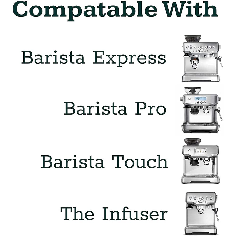 Portafiltro Fondo da 54 Mm per caffè + Distributore e Pressino per caffè da 53 Mm + Tappetino Pressante per Express