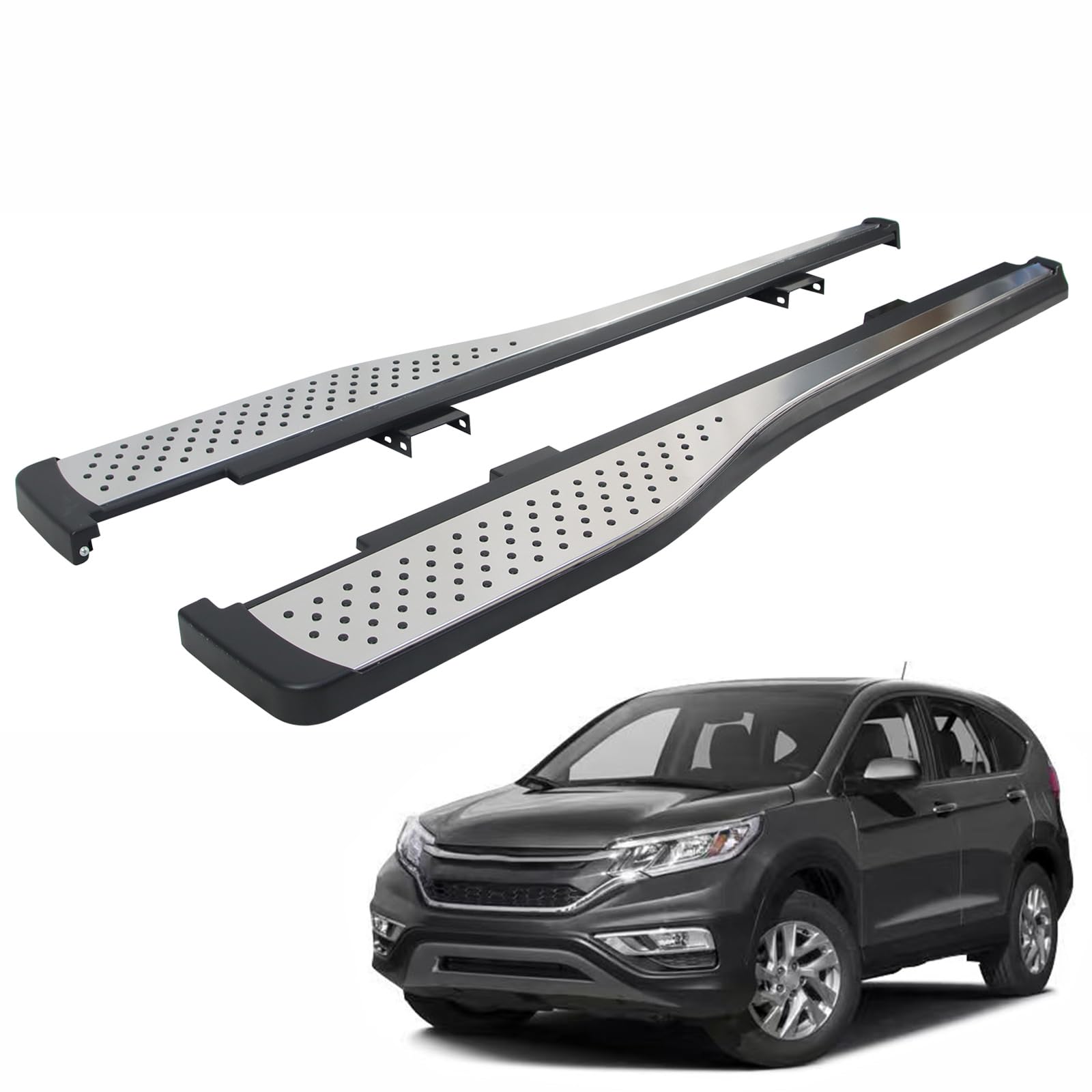 Running Boards Compatible for Honda CRV CR-V 2012 2013 2014 2015 2016, Anti-Slip Side Steps Nerf Bars Up Load to 350lbs