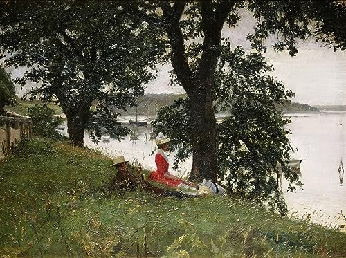 Tableau sur la rive Ilsted Affiche Impression d'art Décoration Murale 60x90