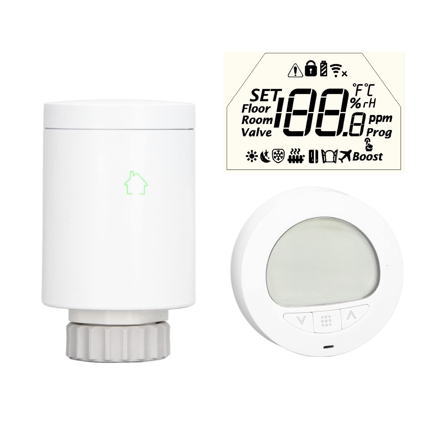 Intelligentes Thermostatisches Heizkörperventil, Programmierbarer Digitaler Thermostat für Effiziente Energieeinsparung in Häusern und Büros