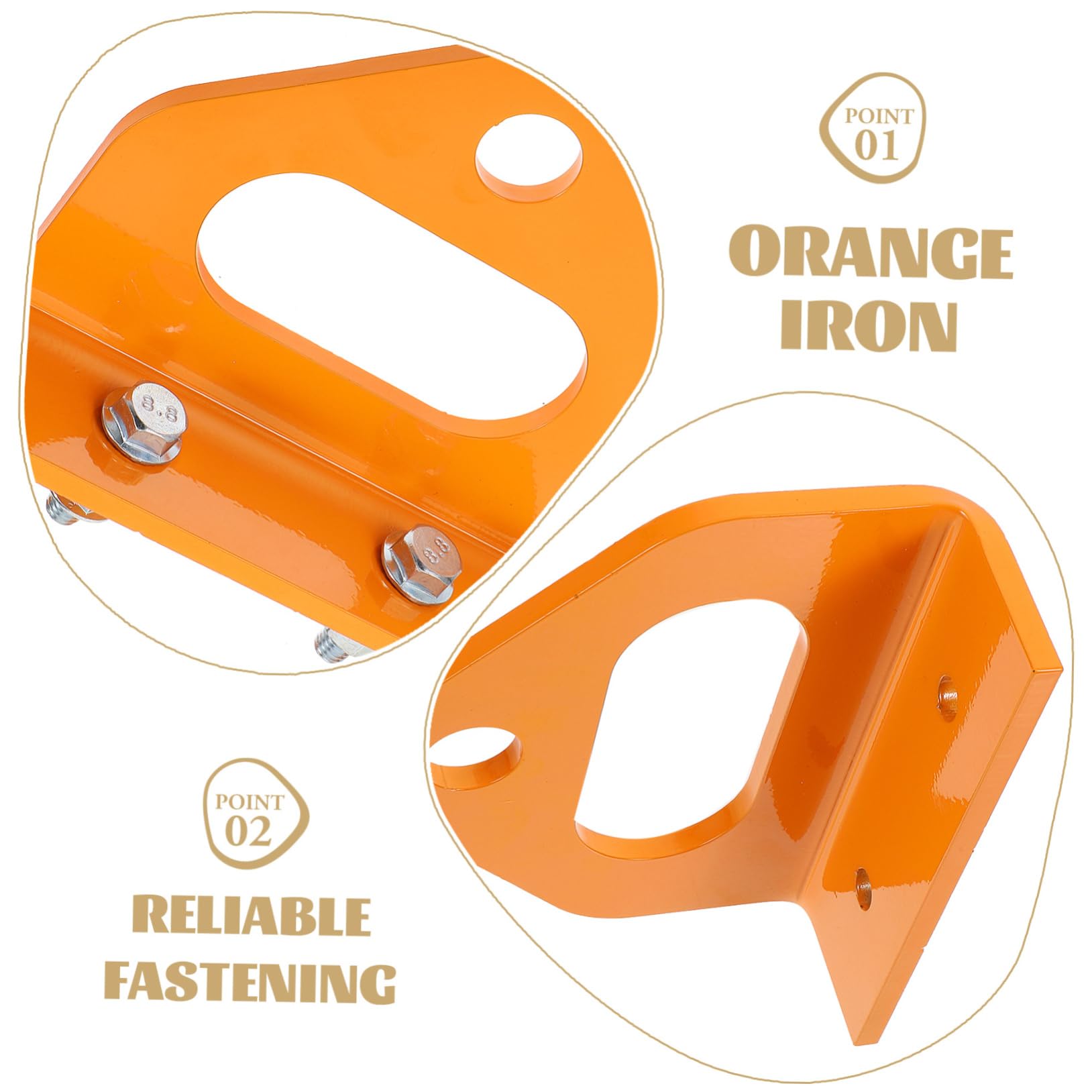 ibasenice Kit Enganche De Remolque Receptor Atornillado Hierro Duradero Visibilidad