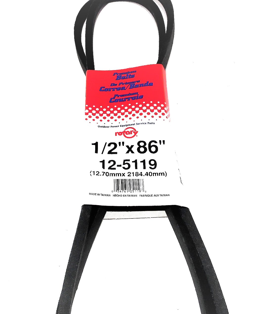 Rotary Premium-Gürtel 1,27 X 147,3 Cm – Ersatzriemen Für Maschinen, Robust