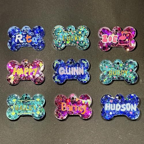 5cm Und 4cm Hundeknochen silikonformen Satz, Epoxidharz Formen Silikon, Silikonform Epoxidharz Knochenform DIY Resin Mold Set mit 15 Schlüsselringen & Sprungringen resin mold, Haustiermarkenform