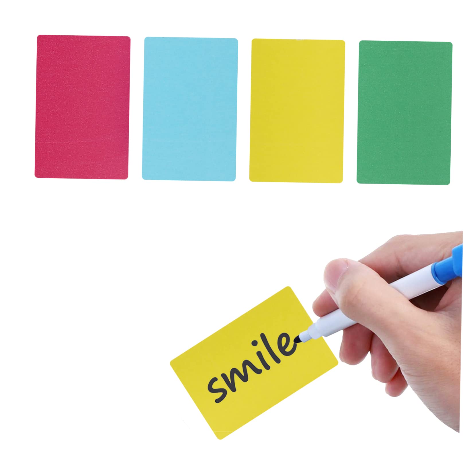 Etichette Termiche Adesive Colorate 4 Pezzi in Carta Rettangolari