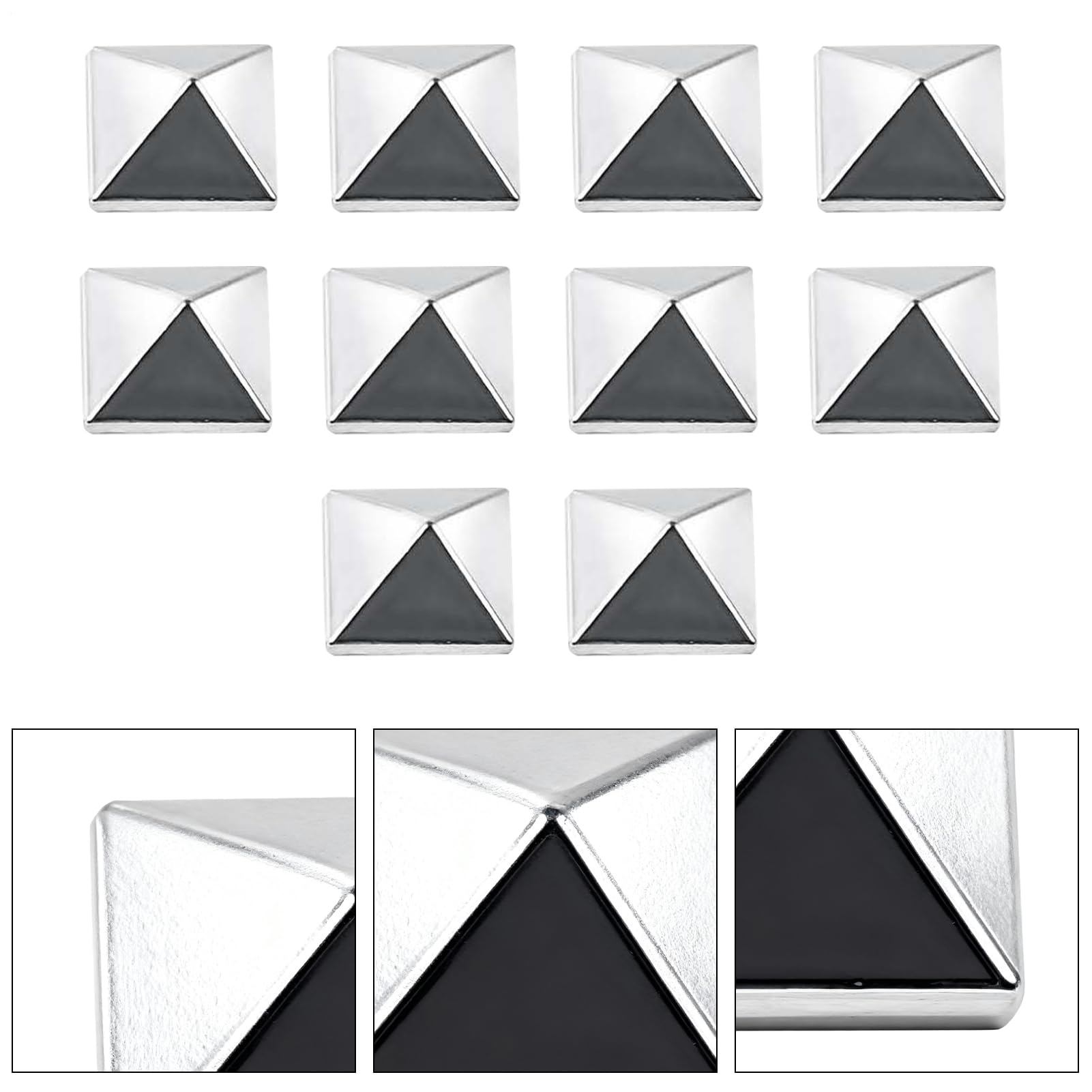 Snowboard Stomp Pad - Non-Slip Adhesive Traction Pads, 10 Pack Winter Grip Set, Triangular and Pentagram Anti-Skid Foot Pads, Strong Board Control Accessory for Ski Enthusiasts